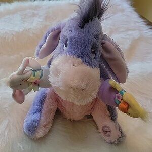 DISNEY STORE Eeyore Bunny Chick Finger Puppet Easter Baby‎ Nursery Classic Plush